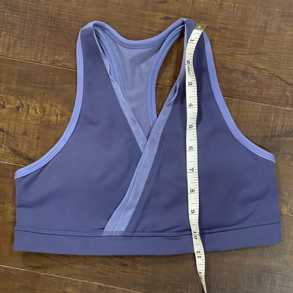 VTG Lululemon Not So Deep Sports Bra V Neck Mesh PURPLE - Picture 4 of 5